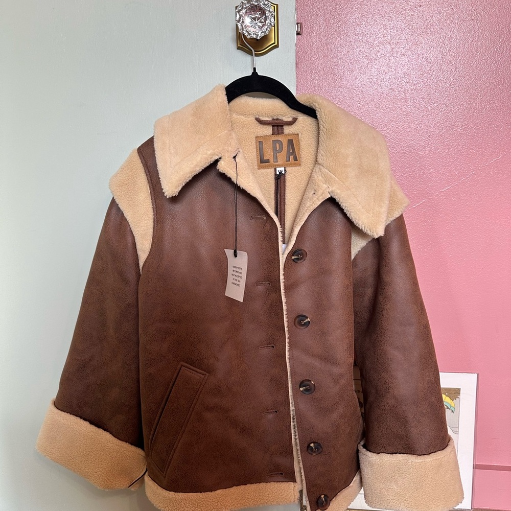 LPA Brown Shearling Jacket